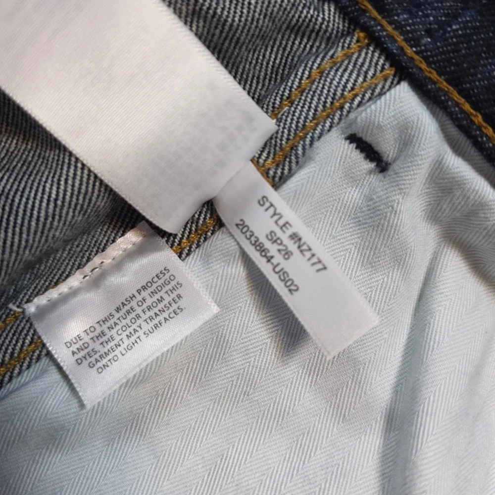 Benjamin Talley Smith 27 Madewell Women Coolidge Indigo Wide Leg Low Rise Jeans
